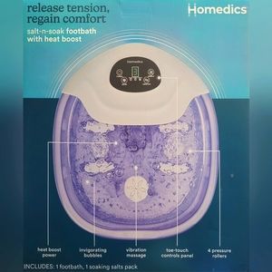 Homedics salt N soak foot bath (New in box)